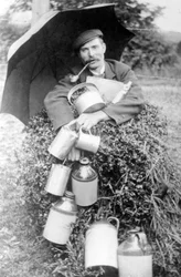 Homme avec pipe, 19e siècle